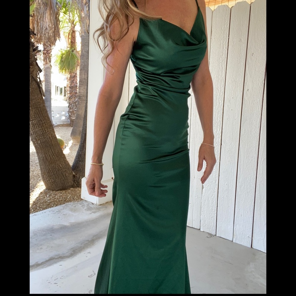Long Formal Satin Dress
